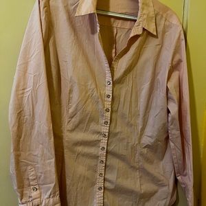 Button down peach shirt
